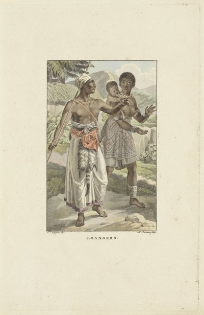 Bewoners van de Loango-Angola kust door Ludwig Gottlieb Portman