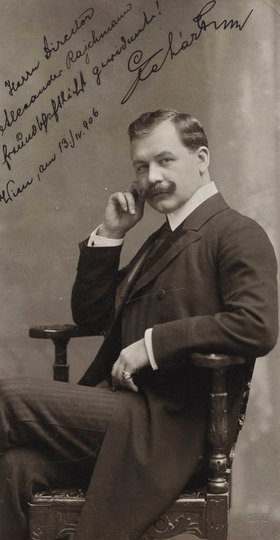 Portret van de componist Franz Lehár 1870-1948, 1906 door Ludwig Gutmann