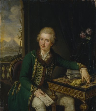 Portret van graaf Michael Johann von der Borch 1751-1810 door Ludwig Guttenbrunn