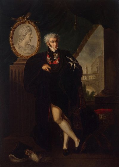 Portret van Dmitry Lvovich Naryshkin door Ludwig Guttenbrunn