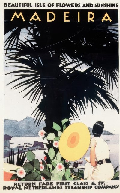 Prachtig Eiland van Bloemen en Zonneschijn MADEIRA door Ludwig Hohlwein