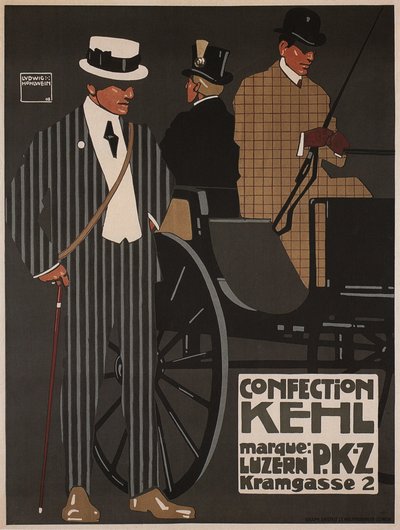 Confection Kehl, 1908 door Ludwig Hohlwein