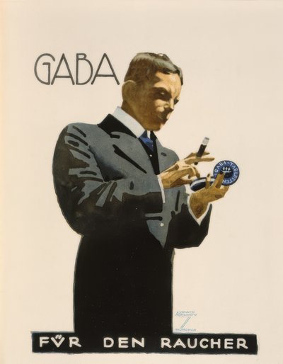 Gaba / Voor de roker door Ludwig Hohlwein