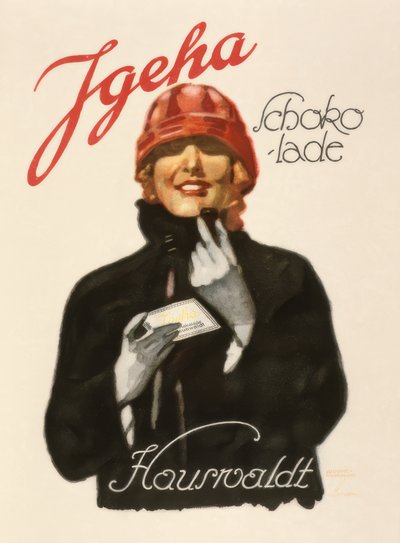 Igeha Chocolade - Hauswaldt door Ludwig Hohlwein