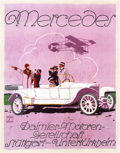 Mercedes, 1914 door Ludwig Hohlwein