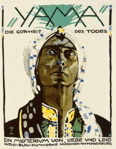 Yama. De godheid van de dood door Ludwig Hohlwein