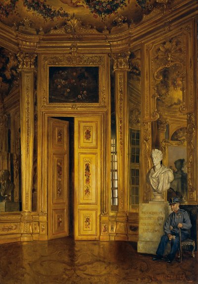 Het gouden kabinet in het Bovenste Belvedere door Ludwig Kainzbauer