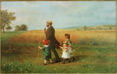 Zondagse wandeling door Ludwig Knaus