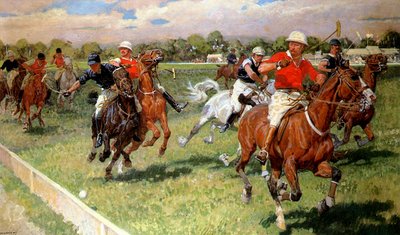 Een spelletje polo door Ludwig Koch