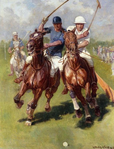 Een Polowedstrijd door Ludwig Koch
