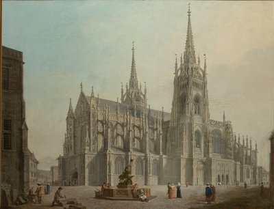 De Kathedraal van Sint Vitus in Praag door Ludwig Kohl