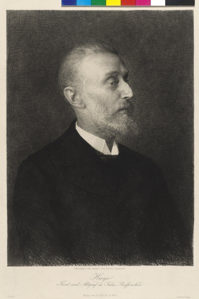 Aartshertog van Oostenrijk Hugo prins en Altgraaf van zalm Reifferscheid door Ludwig Michalek