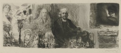 Werken van Rembrandt en Dürer in verschillende prenttechnieken door Ludwig Michalek