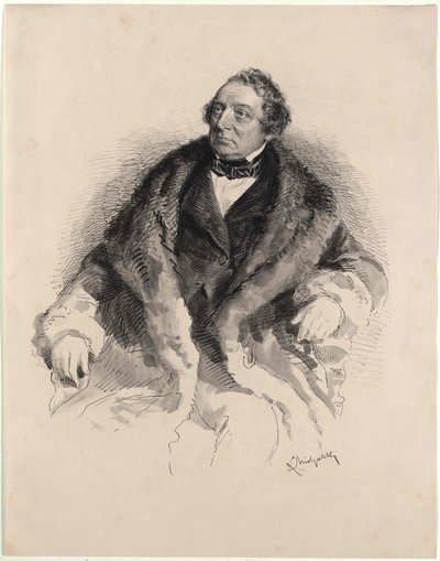De acteur Henry Anschuetz Henry Anschuetz door Ludwig Michalek