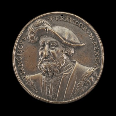 François I, 1494-1547, Koning van Frankrijk 1515 [voorzijde], 1537 door Ludwig Neufahrer