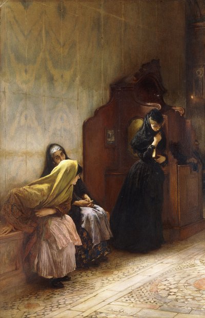 De biecht door Ludwig Passini