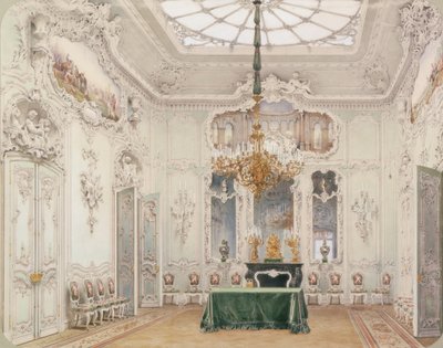 Interieurs van het Winterpaleis. De Groene Eetkamer, 1852 door Ludwig Premazzi