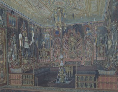De Aziatisch-Turkse kamer in het Grote Paleis in Tsarskoye Selo door Ludwig Premazzi