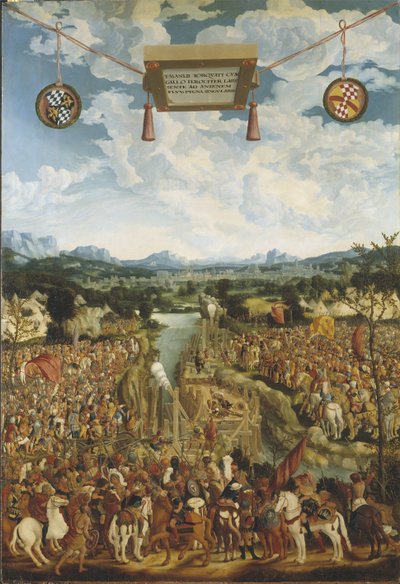 Manlius Torquatus vecht tegen een Galliër door Ludwig Refinger