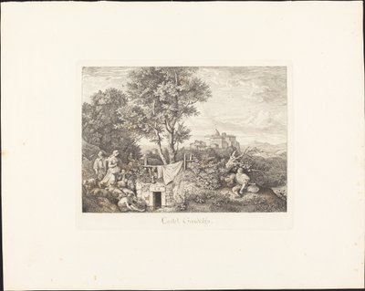 Castel Gandolfo door Ludwig Richter