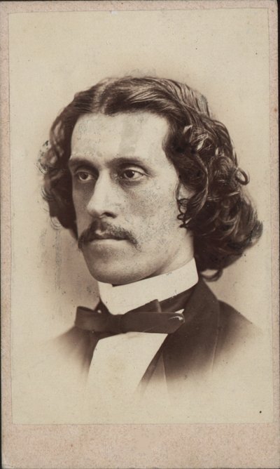 Portret van de componist Josef Strauss 1827-1870, ca. 1860 door Ludwig Schrank