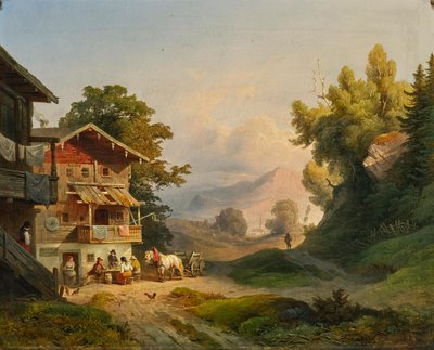 Ludwig Schuster middagrust 1852 door Ludwig Schuster