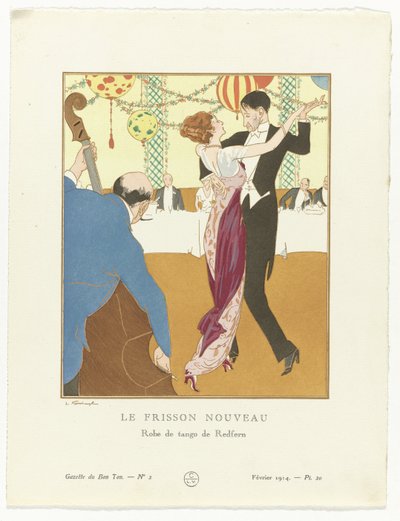 Gazette du Bon Ton. Art – Modes & Frivolités: Evening Attire door Ludwik Strimpl