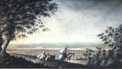 Uitzicht op Constantinopel door Luigi (after) Mayer