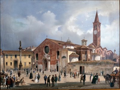 Zicht op de Basiliek Sant