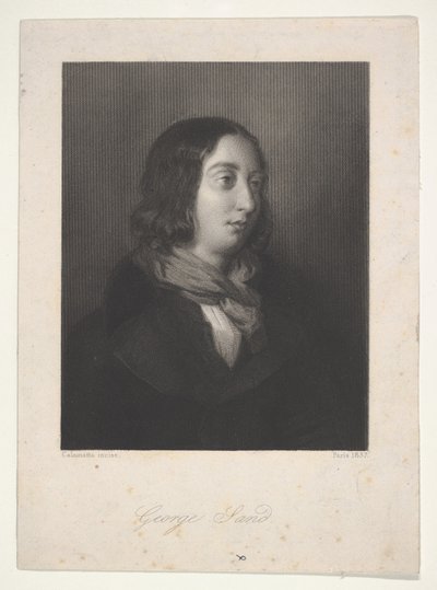 Portret van George Sand door Luigi Calamatta