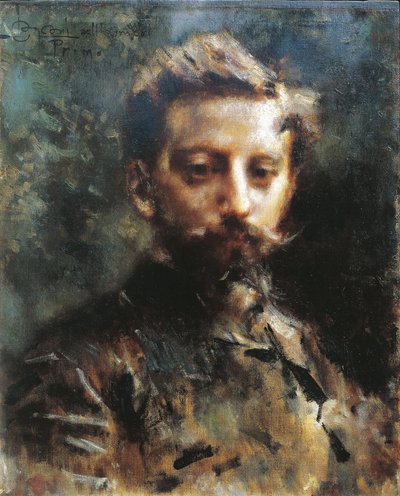 Portret van Primo Levi door Luigi Conconi