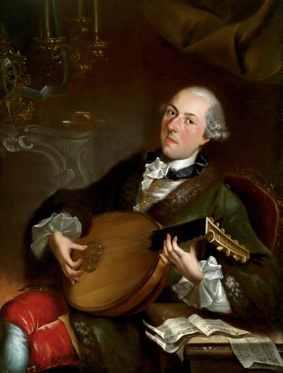 Portret van de componist Filippo Della Casa door Luigi Crespi