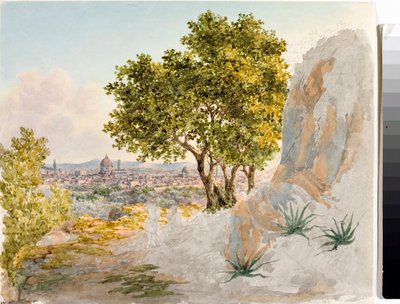 Panoramisch uitzicht op Florence door Luigi Garibbo