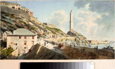 De Lanterna, vuurtoren van de stad Genua door Luigi Garibbo