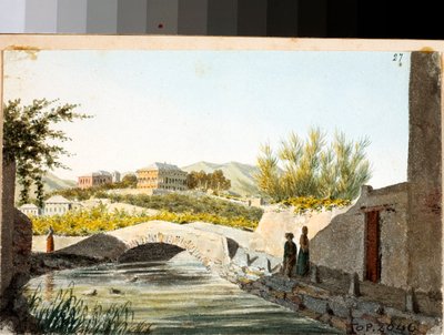 Uitzicht op Villa Saluzzo Bombrini in de wijk Albaro, Genua door Luigi Garibbo