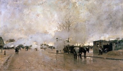 Rook op de Parijse Circuitlijn, 1885 door Luigi Loir
