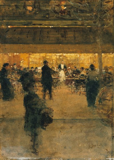 Het nacht café door Luigi Loir