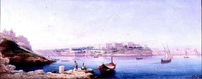 Haven van Valletta door Luigi Maria Galea