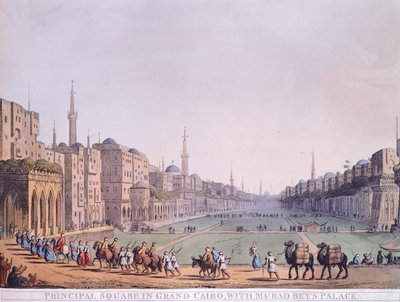 Hoofdplein van Caïro door Luigi Mayer