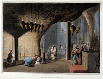 Grot van de geboorte in Bethlehem - in 