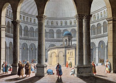 Kerk van het Heilig Graf, Jeruzalem door Luigi Mayer