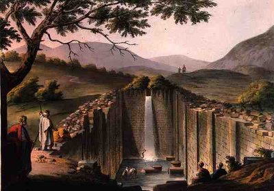 Fontein van Siloam, nabij Jeruzalem, uit 