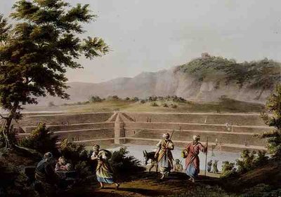 Reservoir van de Verzegelde Fontein, nabij Bethlehem, uit 