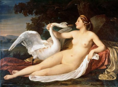 Leda en de Zwaan door Luigi Mussini