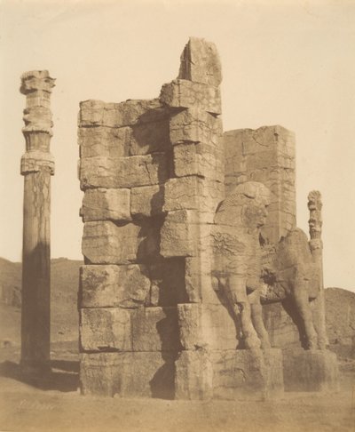 10 [Poort van alle Naties, Persepolis, Fars], 1840s-60s door Luigi Pesce