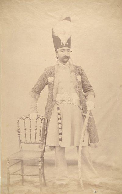 Naser al-Din Shah, ca. 1852-55 door Luigi Pesce