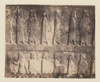 Uitzicht 13 - Persepolis. Reliëf van de Apadana door Luigi Pesce