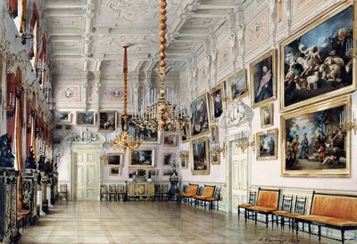 De Danszaal in het Huis van Graaf Bezborodko, St. Petersburg, 1849 door Luigi Premazzi