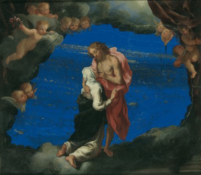 Sint-Catharina bij de Wond van Christus door Luigi Primo Gentile