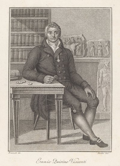 Ennio Quirino Visconti door Luigi Rados, after Luigi Bramati or Antonio Bramati